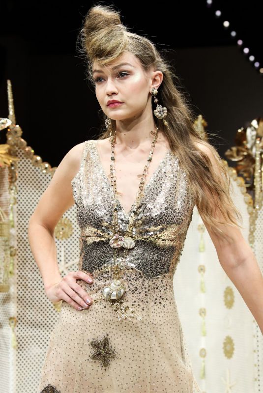 GIGI HADID at Anna Sui Runway Show at NYFW in New York 09/10/2018