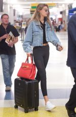 GIGI HADID at JFK Airport in New York 09/01/2018