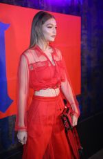 GIGI HADID at Tommy Hilfiger x Lewis Hamilton Launch Party at New York Fashion Week 09/10/2018