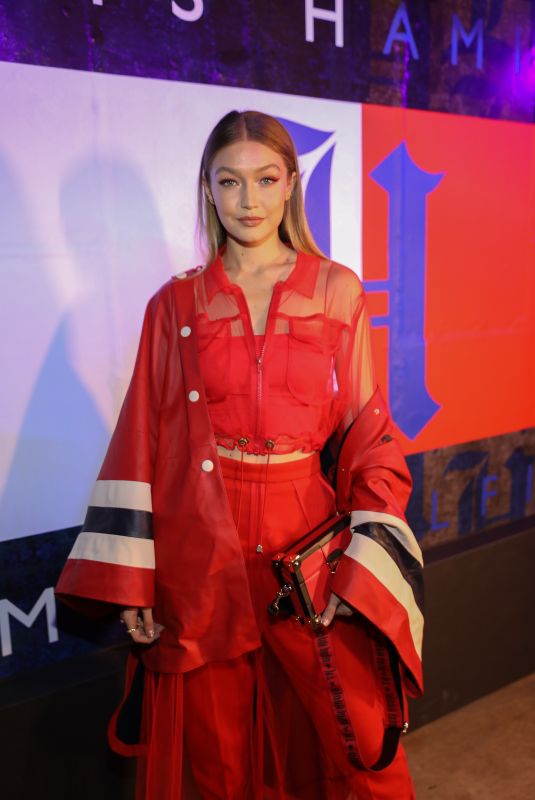 GIGI HADID at Tommy Hilfiger x Lewis Hamilton Launch Party at New York Fashion Week 09/10/2018