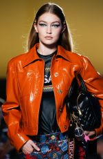 GIGI HADID at Vesace Runway Show at Milan Fashion Week 09/21/2018