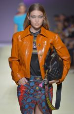 GIGI HADID at Vesace Runway Show at Milan Fashion Week 09/21/2018