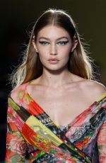 GIGI HADID at Vesace Runway Show at Milan Fashion Week 09/21/2018