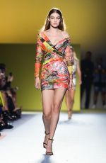 GIGI HADID at Vesace Runway Show at Milan Fashion Week 09/21/2018