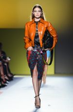 GIGI HADID at Vesace Runway Show at Milan Fashion Week 09/21/2018