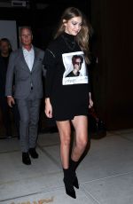 GIGI HADID Leaves a Fashion Show in New York 09/06/2018