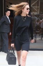 GIGI HADID Leaves Her Apartment in New York 09/03/2018
