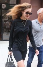 GIGI HADID Leaves Her Apartment in New York 09/03/2018