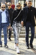 GIGI HADID Leaves Max Mara Fashion Show in Milan 09/20/2018