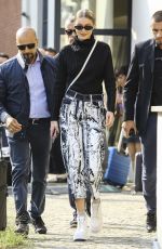 GIGI HADID Leaves Max Mara Fashion Show in Milan 09/20/2018