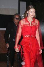 GIGI HADID Night Out in New York 09/10/2018