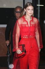 GIGI HADID Night Out in New York 09/10/2018