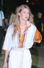 GIGI HADID on the Backstage at Ralph Lauren Show in New York 09/07/2018
