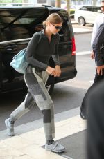 GIGI HADID Out and About in Milan 09/19/2018