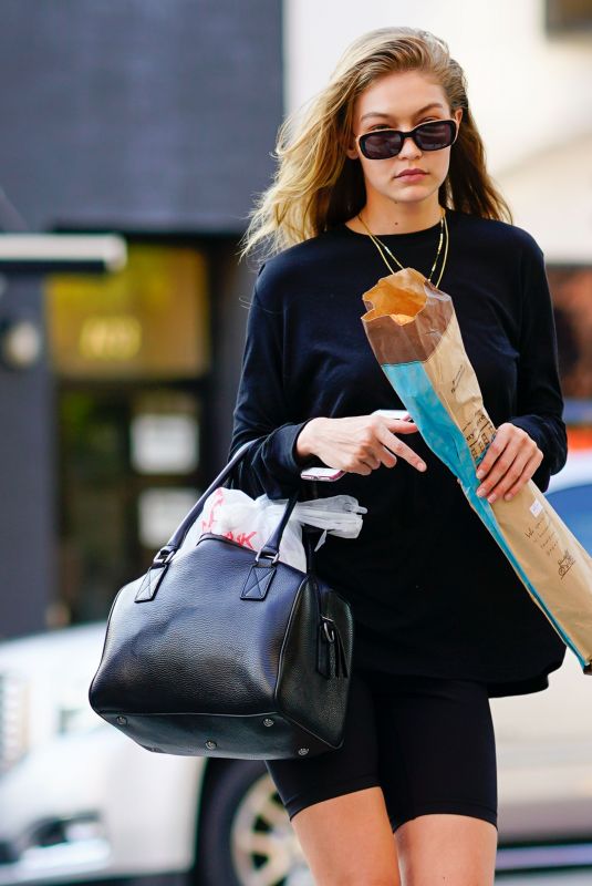 GIGI HADID Out and About in New York 09/03/2018