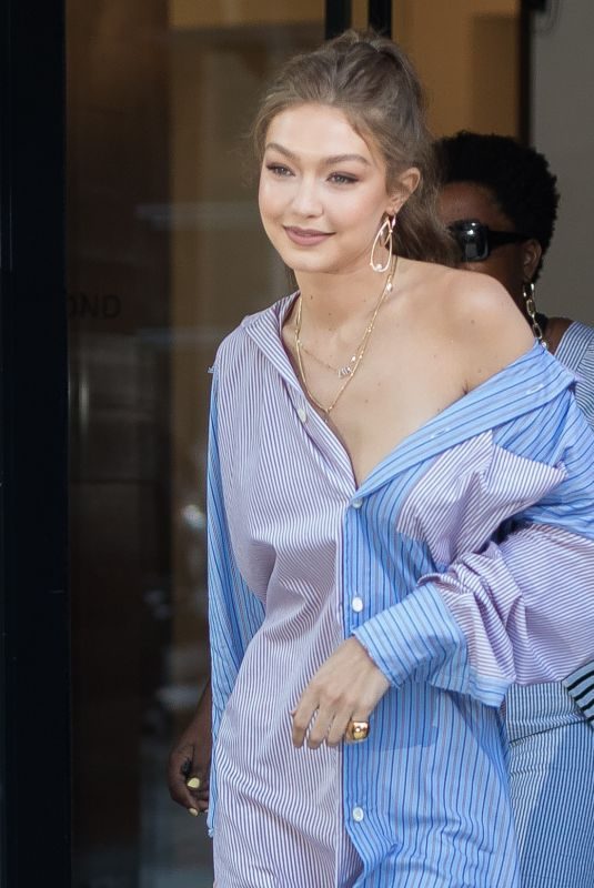 GIGI HADID Out and About in New York 09/04/2018