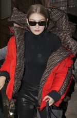 GIGI HADID Out and About in New York 09/10/2018