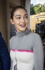 GIGI HADID Out at Milan Fashion Week 09/21/2018