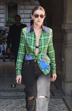 GIGI HADID Out in Milan 09/21/2018