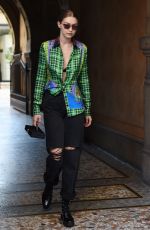 GIGI HADID Out in Milan 09/21/2018