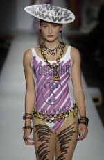 GRACE ELIZABETH at Moschino Runway Show at Milan Fashion Week 09/20/2018