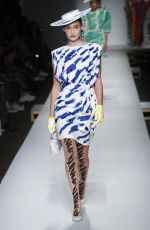 GRACE ELIZABETH at Moschino Runway Show at Milan Fashion Week 09/20/2018