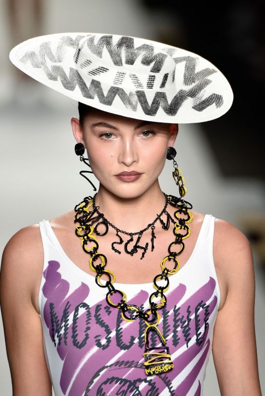 GRACE ELIZABETH at Moschino Runway Show in Milan 0920/2018