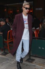 HAILEY BALDWIN Out at New York Fashion Week 09/08/2018