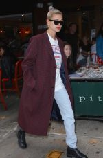 HAILEY BALDWIN Out at New York Fashion Week 09/08/2018