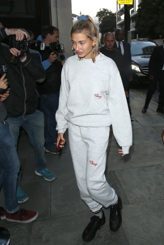 HAILEY BALDWIN Out in London 09/18/2018