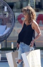 HALLE BERRY in Ripped Denim Out in Hollywood 09/06/2018