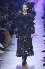 HANNAH FERGUSON at Elie Saab Runway Show at Paris Faashion Week 09/25/2018