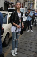 HANNAH FERGUSON Out and About in Milan 09/19/2018
