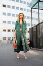 HANNAH FERGUSON Out at Paris Fashion Week 09/27/2018