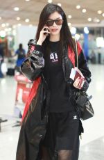 HE SUI at Airport in Beijing 09/04/2018
