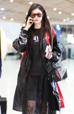 HE SUI at Airport in Beijing 09/04/2018