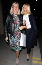 HOLLY WILLOGHBY Leaves Quaglino