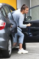 IRINA SHAYK Arrives at a Gym in Los Angeles 09/255/2018