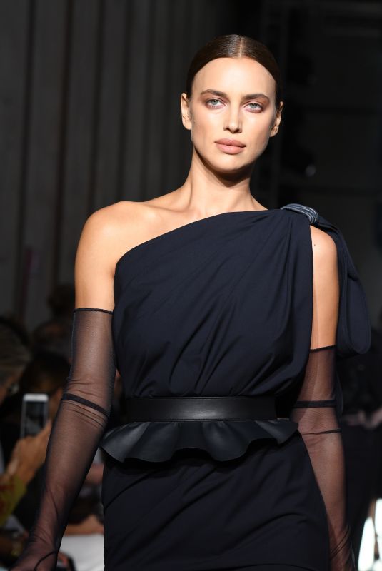 IRINA SHAYK at Max Mara Runway Show at Milan Fashion Week 09/20/2018