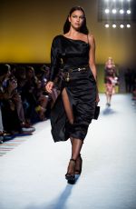 IRINA SHAYK at Versace Runway Show at MFW in Milan 09/21/2018