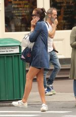 IRINA SHAYK Out Shopping in New York 09/14/2018