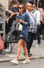 IRINA SHAYK Out Shopping in New York 09/14/2018