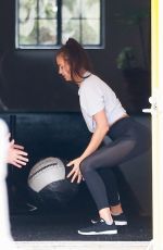 IRINA SHAYK Working Out at a Gym in Los Angeles 09/25/2018