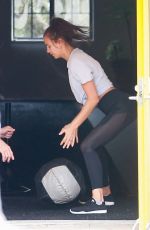 IRINA SHAYK Working Out at a Gym in Los Angeles 09/25/2018