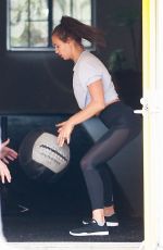 IRINA SHAYK Working Out at a Gym in Los Angeles 09/25/2018