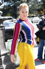 ISKRA LAWRENCE Arrives at Elie Saab Show at Paris Fashion Week 09/29/2018