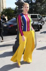 ISKRA LAWRENCE Arrives at Elie Saab Show at Paris Fashion Week 09/29/2018