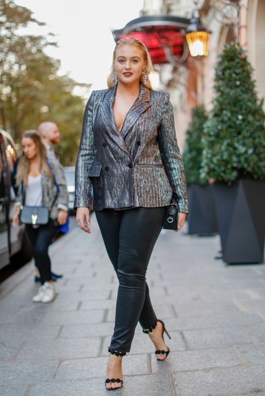 ISKRA LAWRENCE Out and About in Paris 09/27/2018