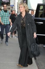 JANE FONDA at Late Show with Stephen Colbert in New York 09/19/2018