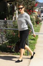 JENNIFER GARNER Arrives at Sunday Church Services in Pacific Palisades 09/16/2018